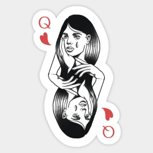 Queen of Hearts Sticker